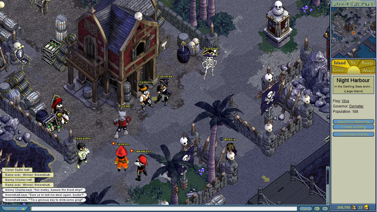 Изображение игры: Puzzle Pirates: Dark Seas