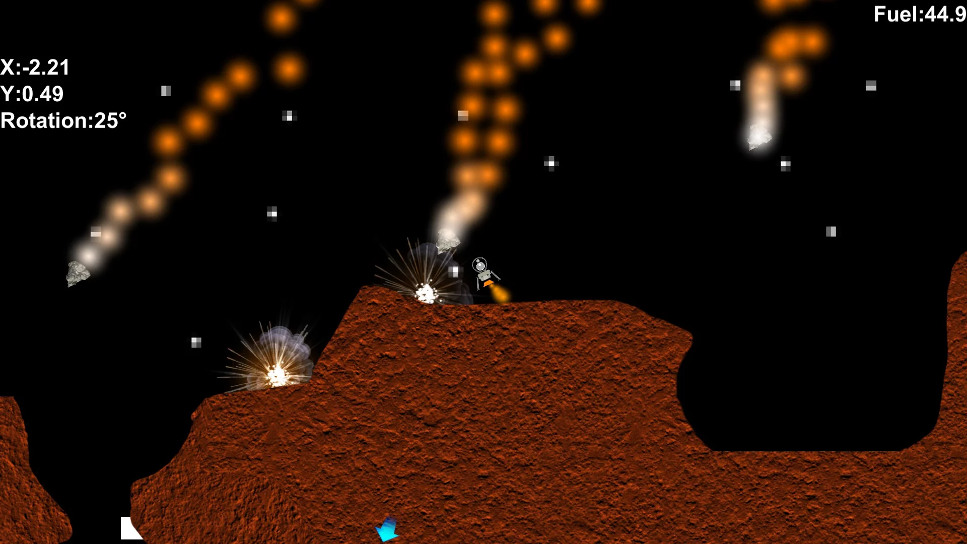 Изображение игры: Galactic Landing
