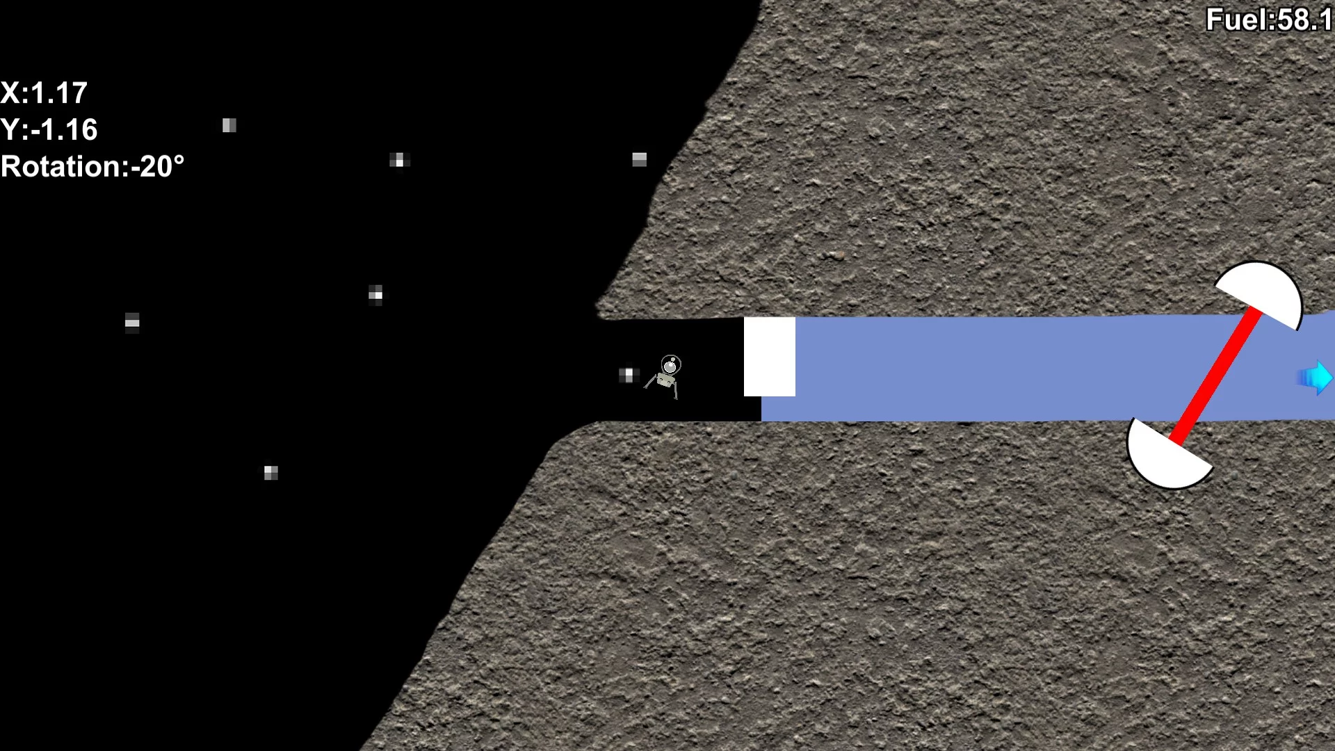 Изображение игры: Galactic Landing