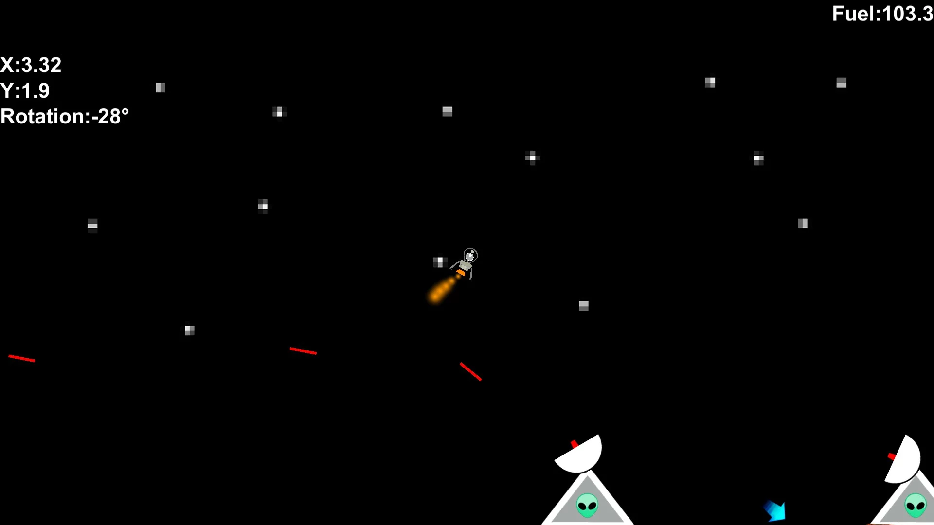 Изображение игры: Galactic Landing