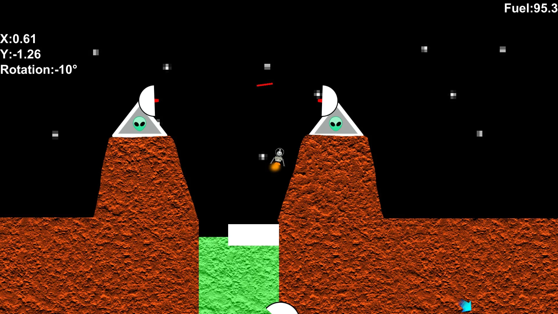 Изображение игры: Galactic Landing