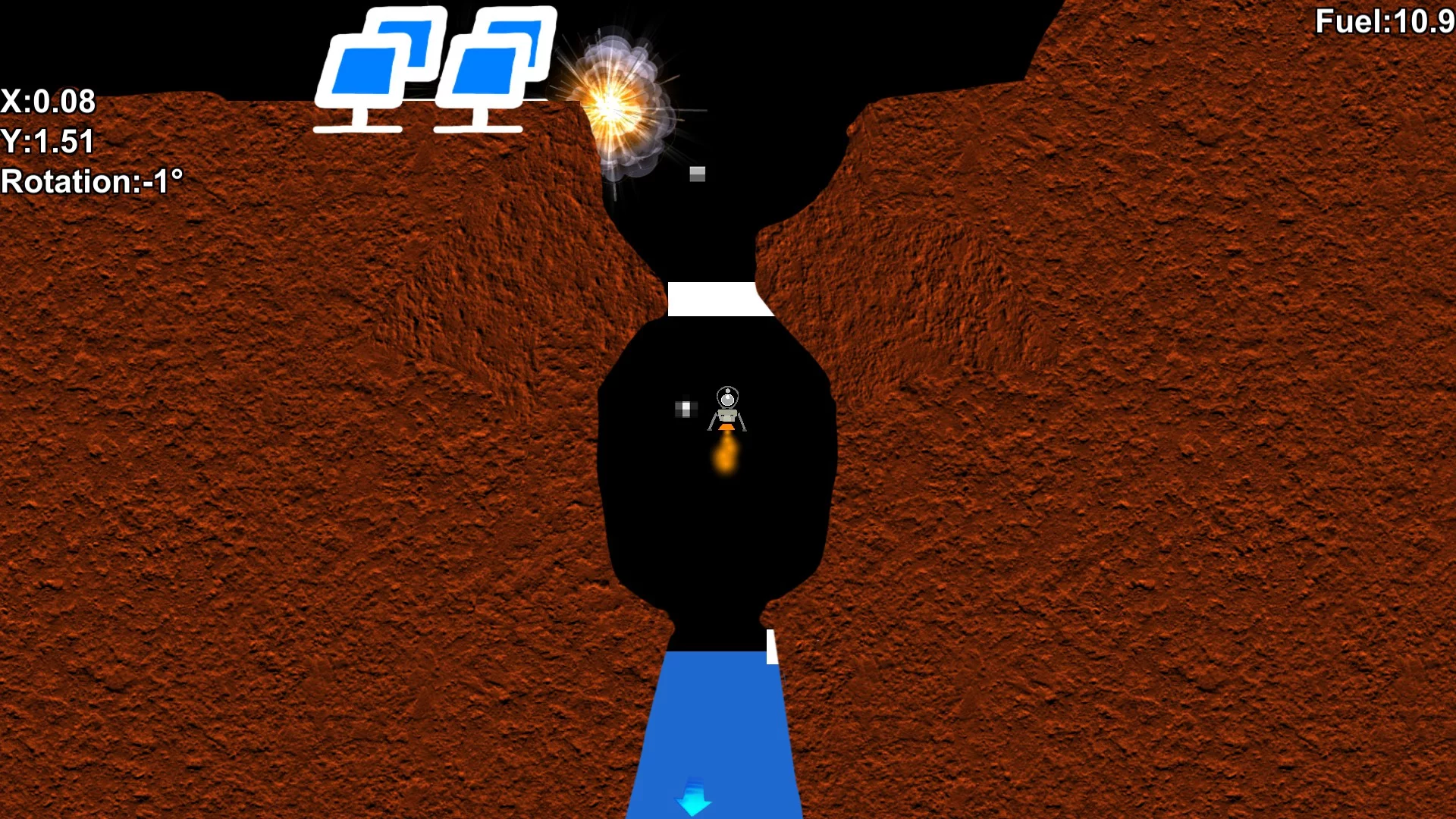 Изображение игры: Galactic Landing