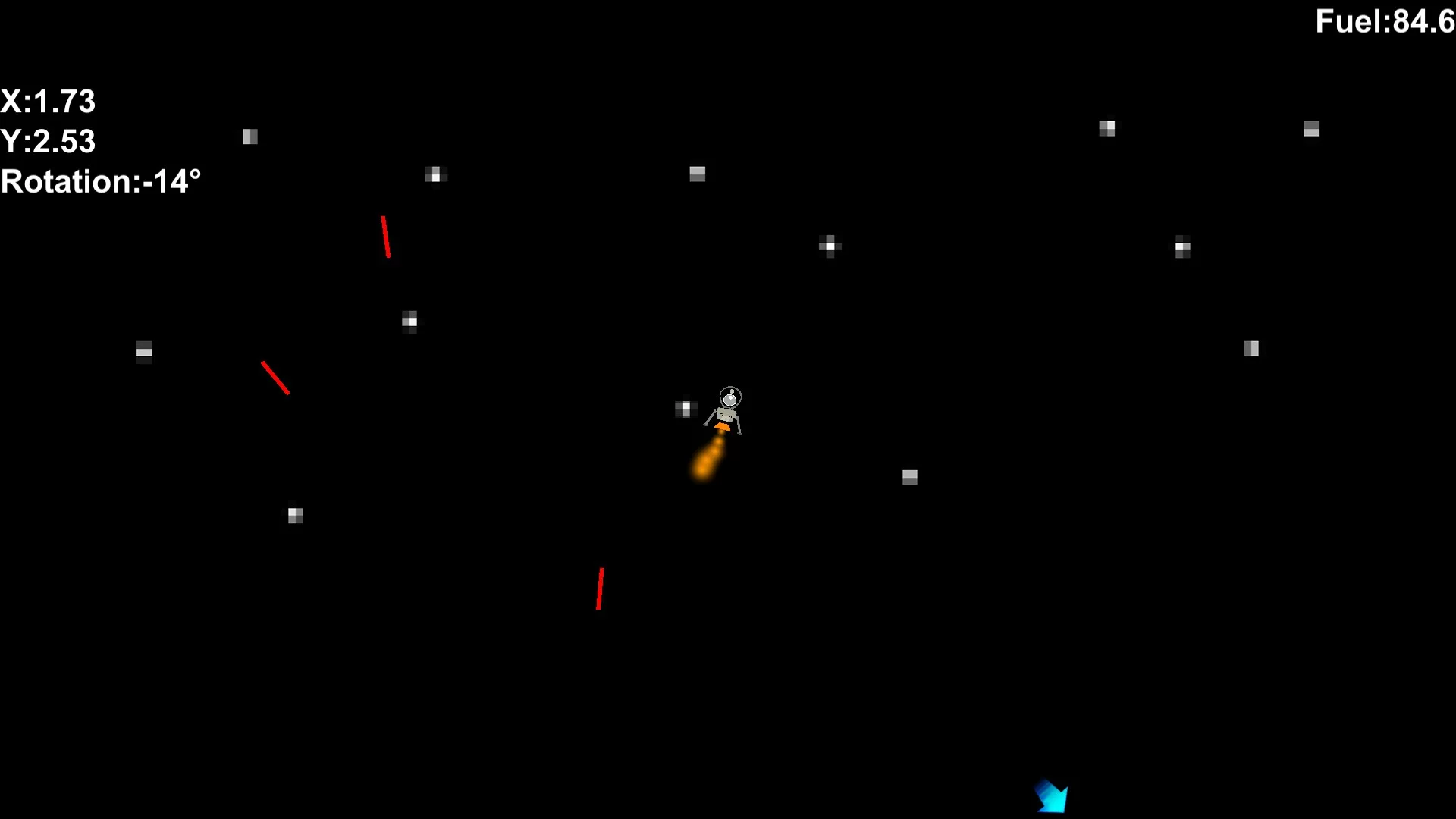 Изображение игры: Galactic Landing