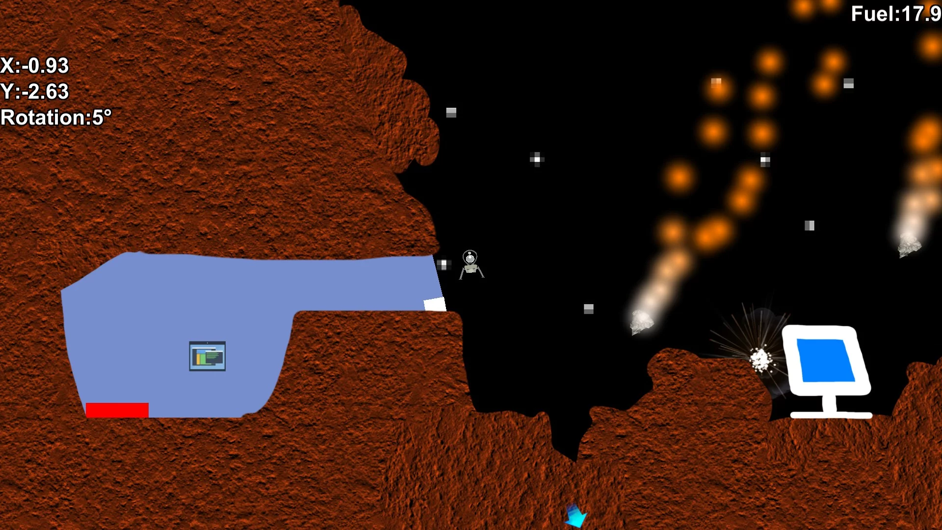 Изображение игры: Galactic Landing