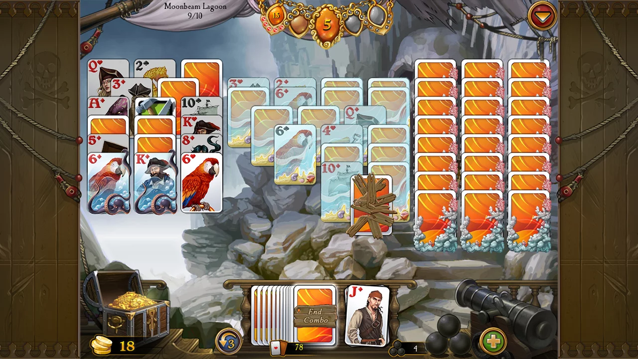 Изображение игры: Seven Seas Solitaire