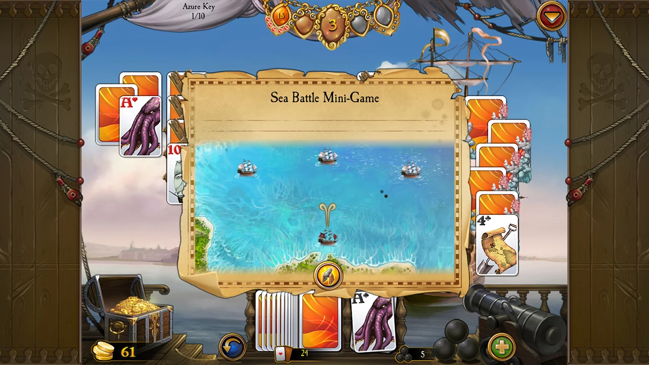 Изображение игры: Seven Seas Solitaire