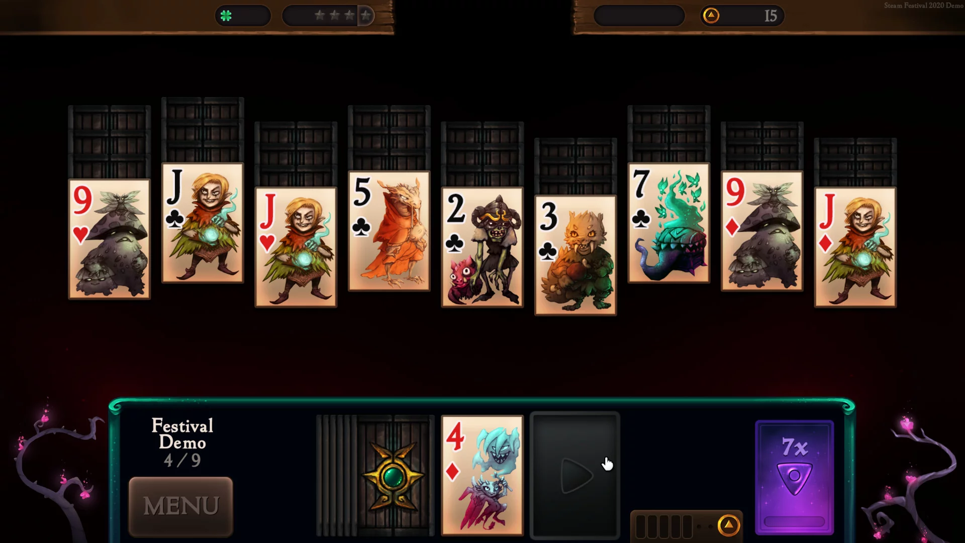 Изображение игры: Faerie Solitaire Dire