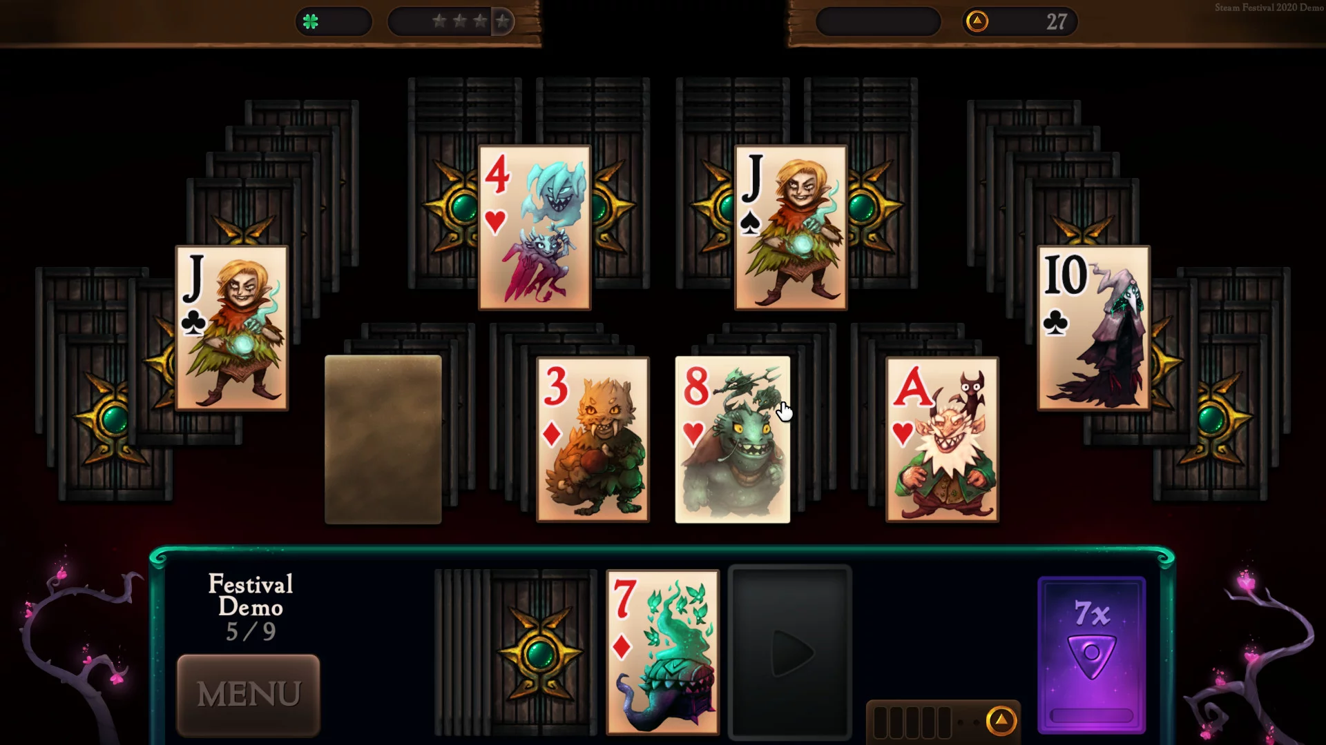 Изображение игры: Faerie Solitaire Dire