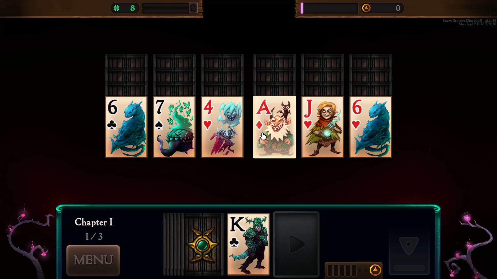 Изображение игры: Faerie Solitaire Dire