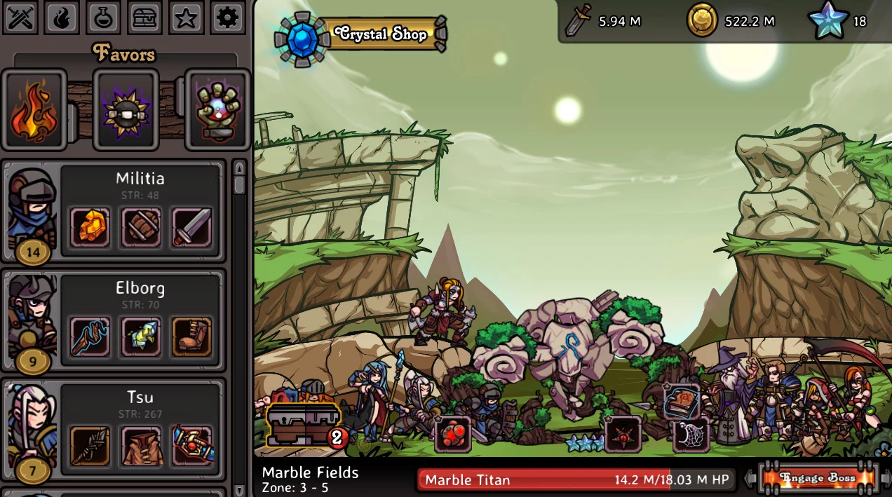 Изображение игры: Clicker Guild