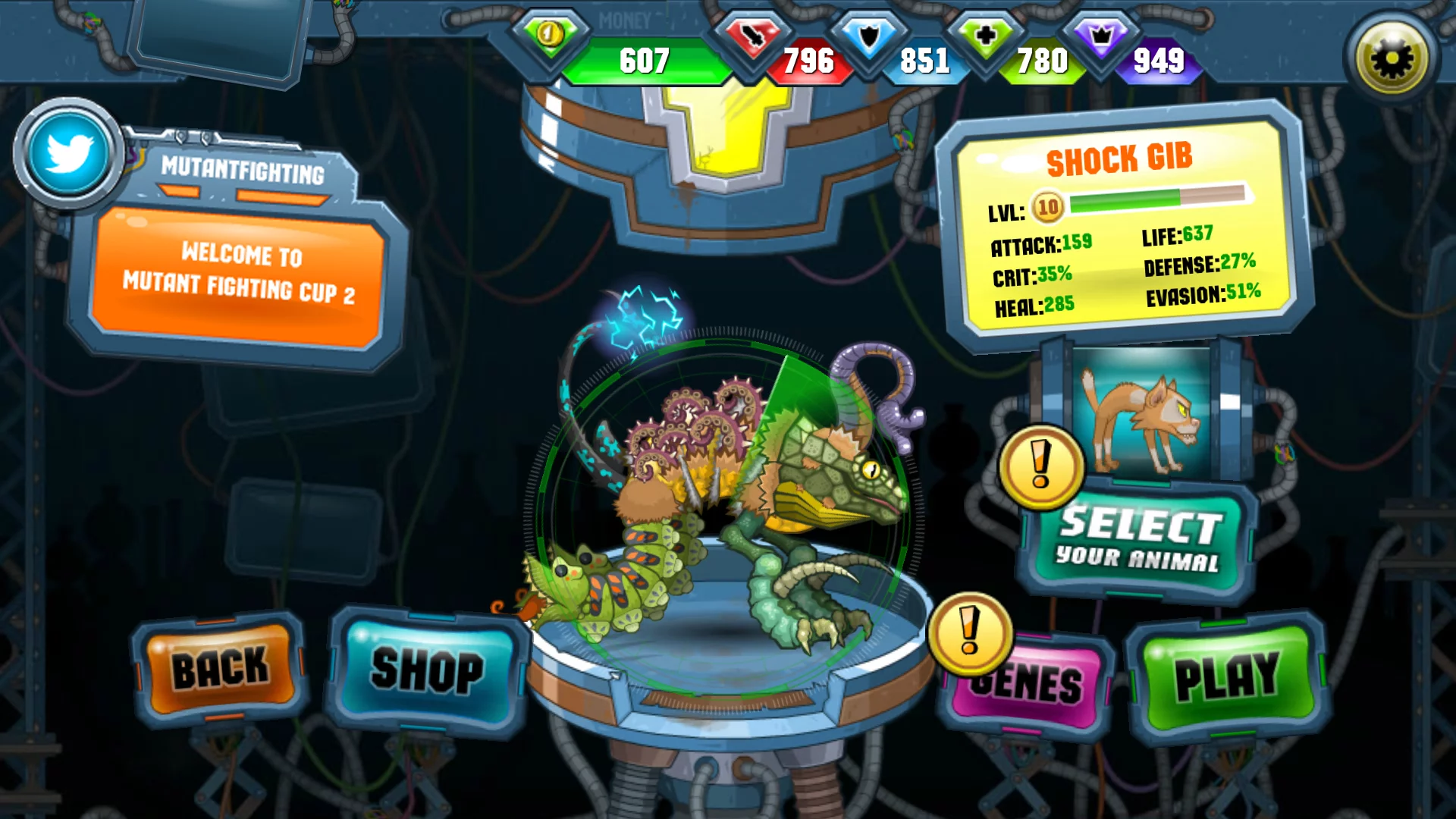 Изображение игры: Mutant Fighting Cup 2