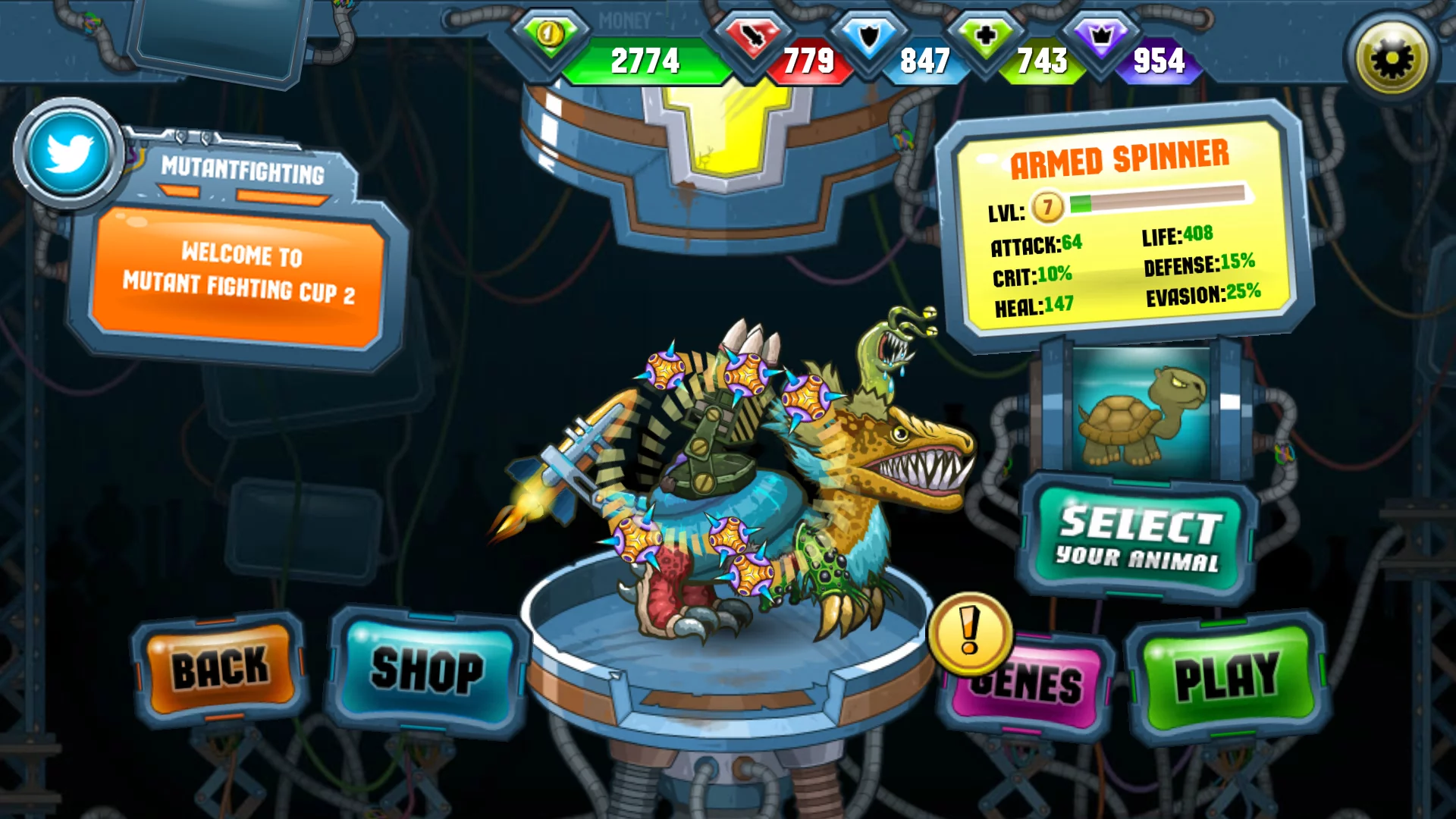 Изображение игры: Mutant Fighting Cup 2