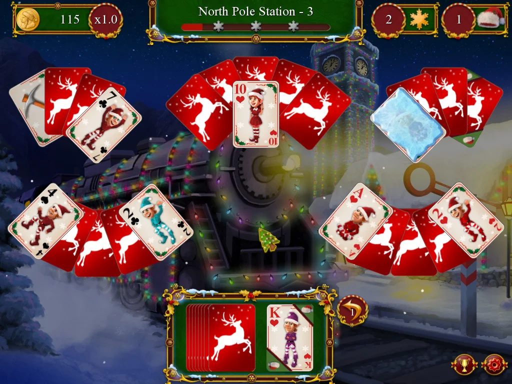 Изображение игры: Santa's Christmas Solitaire