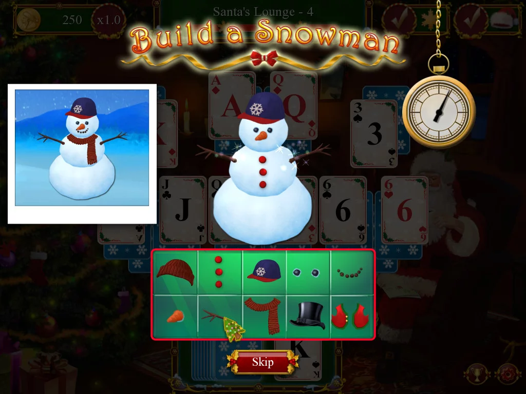 Изображение игры: Santa's Christmas Solitaire