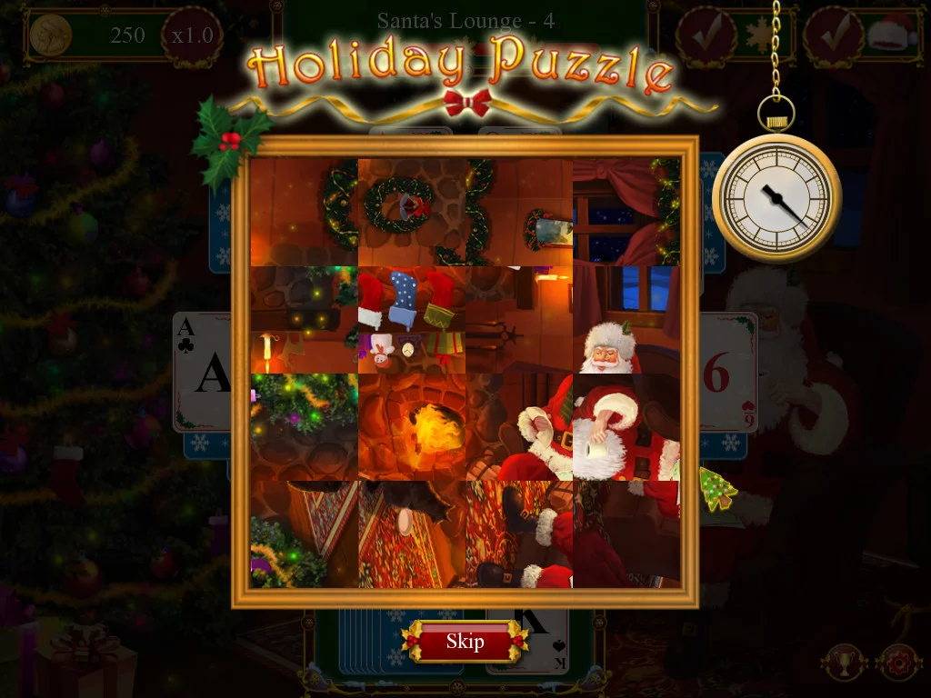 Изображение игры: Santa's Christmas Solitaire