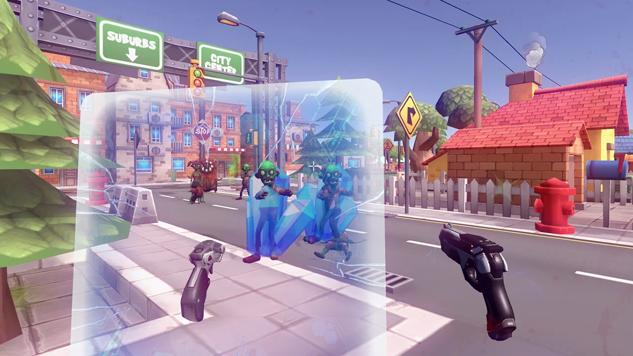 Изображение игры: Zombie Town VR