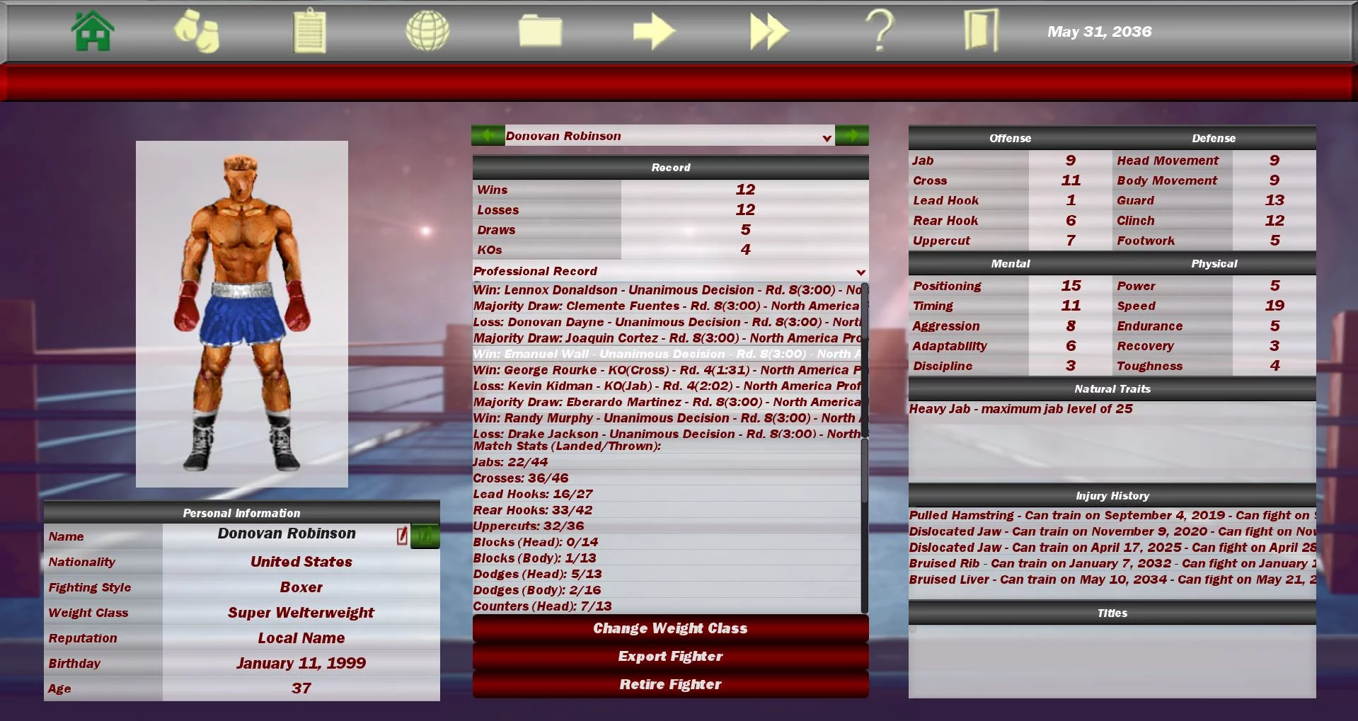 Изображение игры: World Boxing Manager