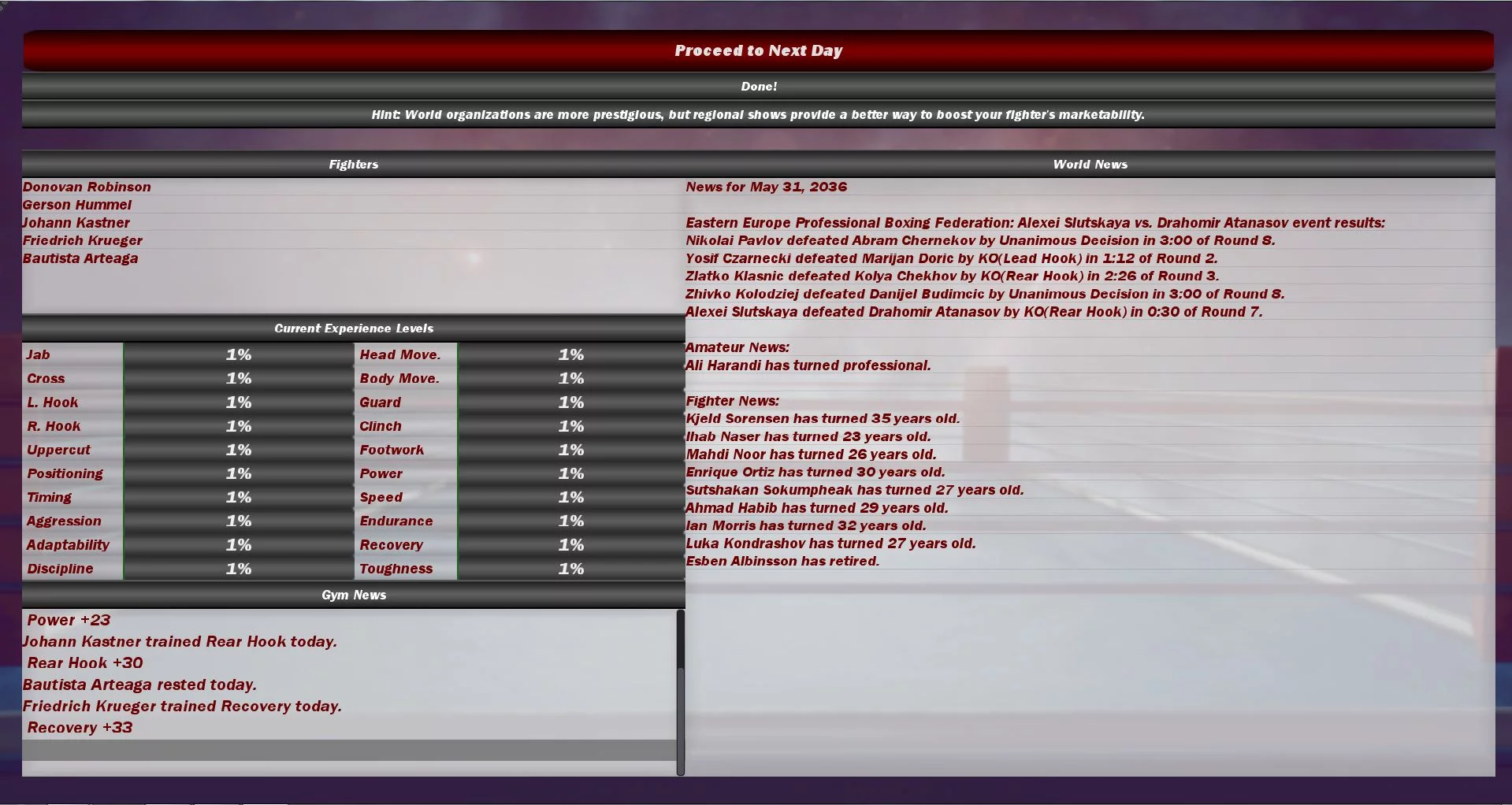 Изображение игры: World Boxing Manager