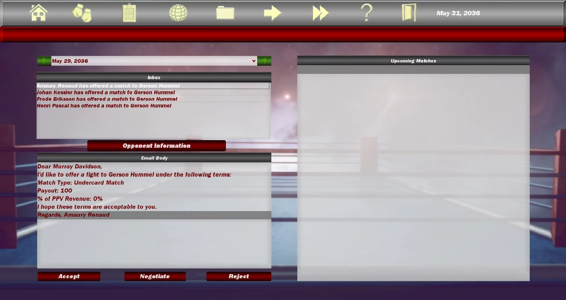 Изображение игры: World Boxing Manager