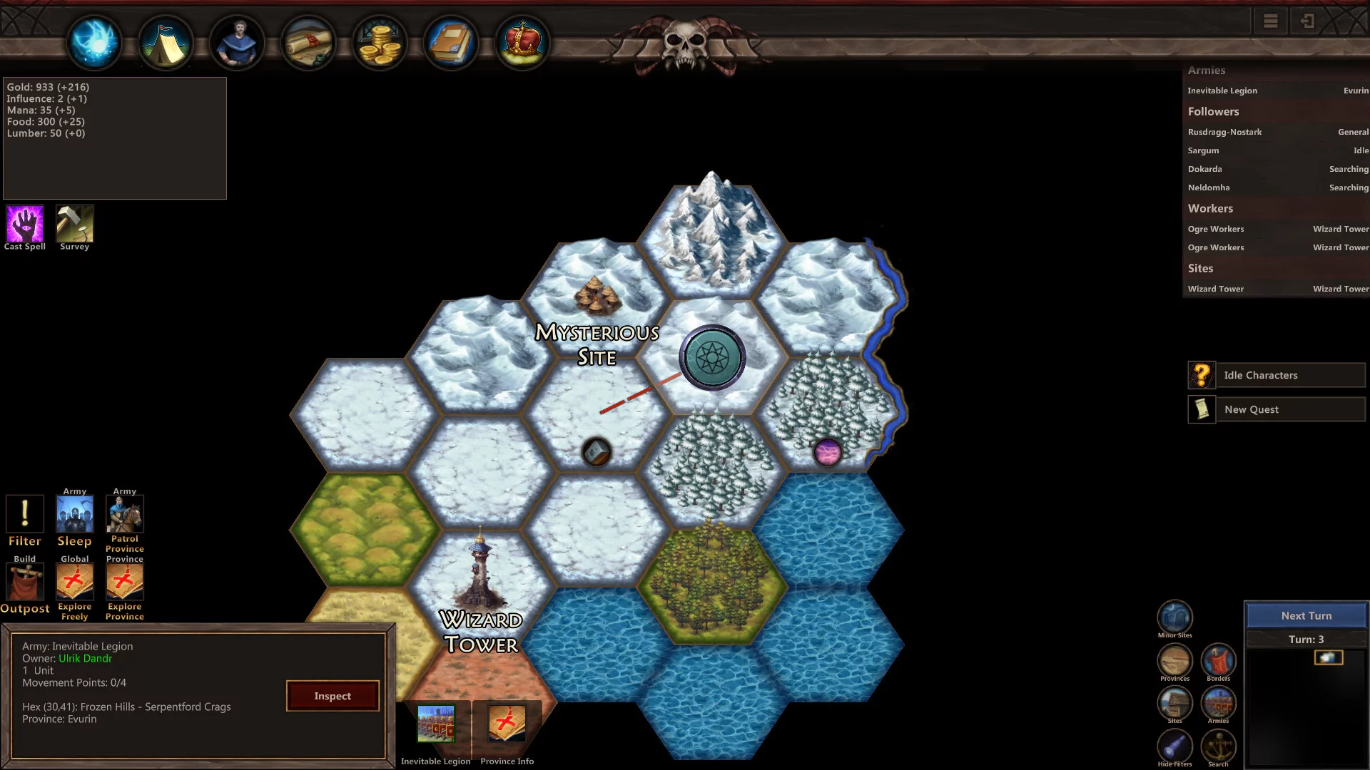 Изображение игры: Wizards and Warlords