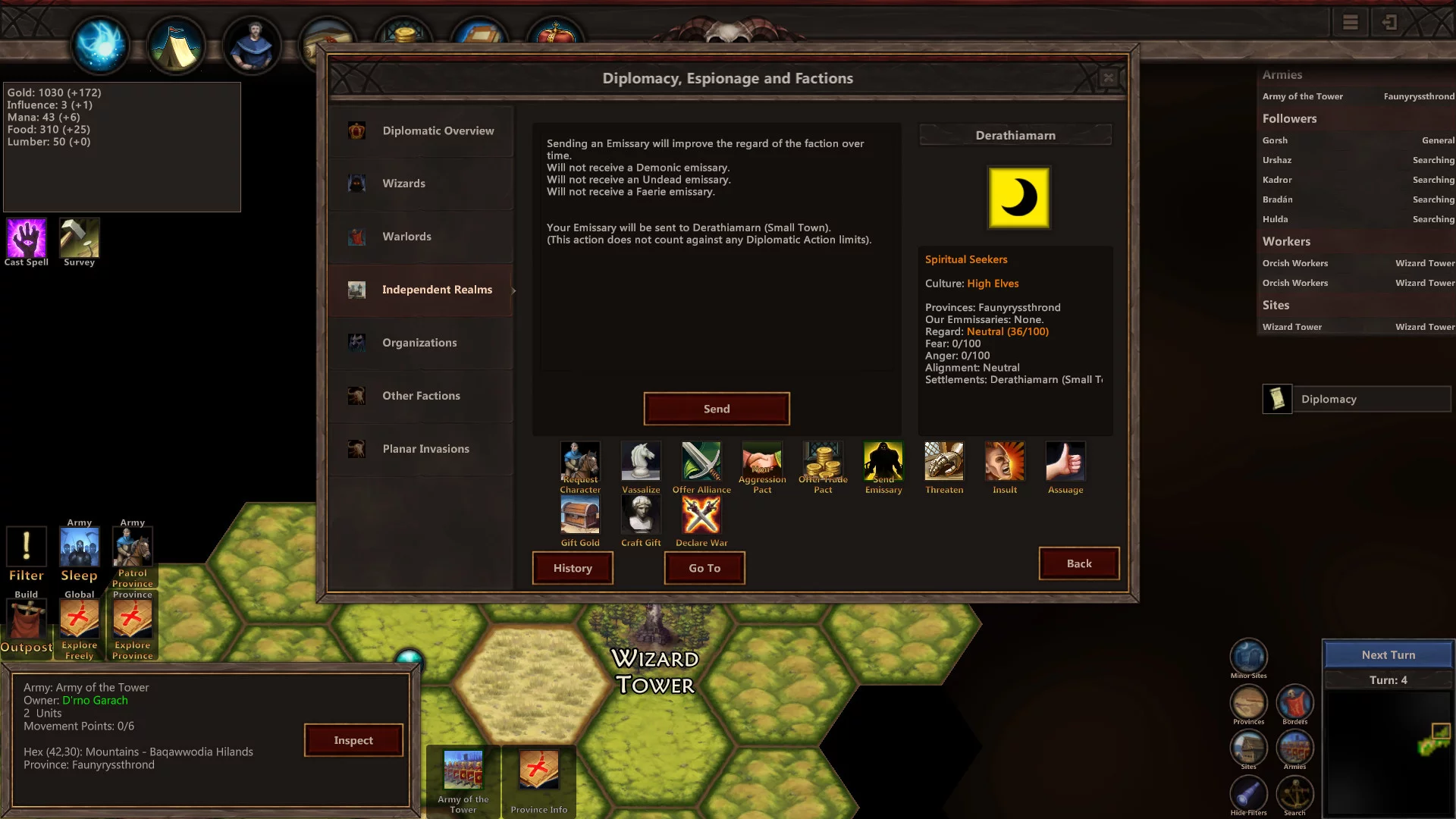 Изображение игры: Wizards and Warlords