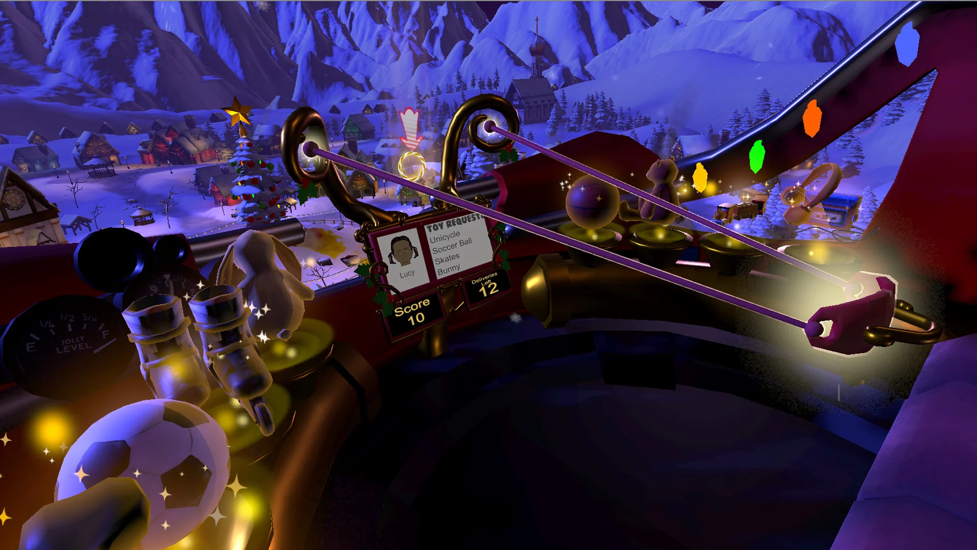 Изображение игры: Santa Sling