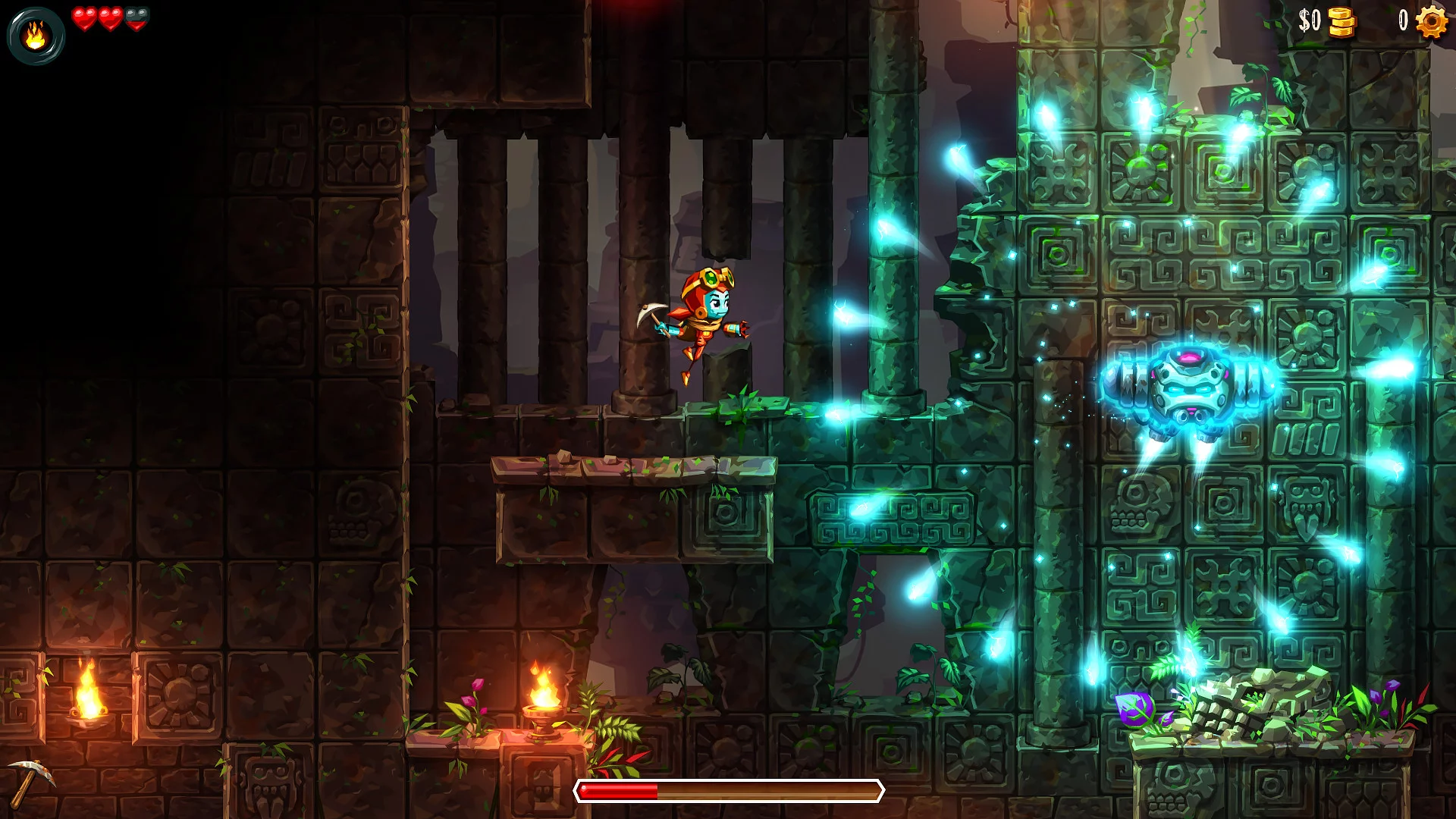 Изображение игры: SteamWorld Dig 2