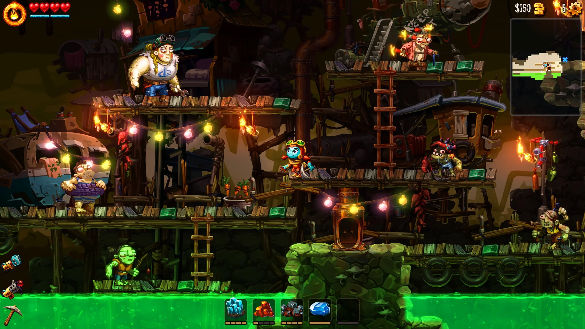 Изображение игры: SteamWorld Dig 2