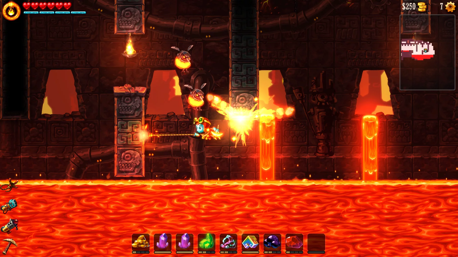 Изображение игры: SteamWorld Dig 2