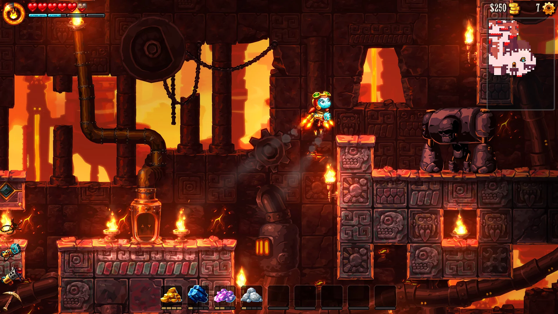 Изображение игры: SteamWorld Dig 2