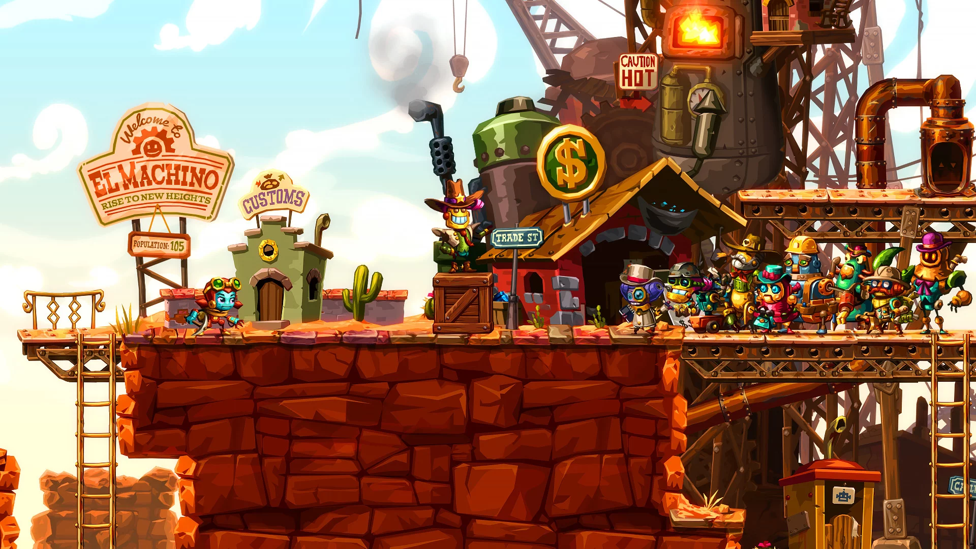 Изображение игры: SteamWorld Dig 2