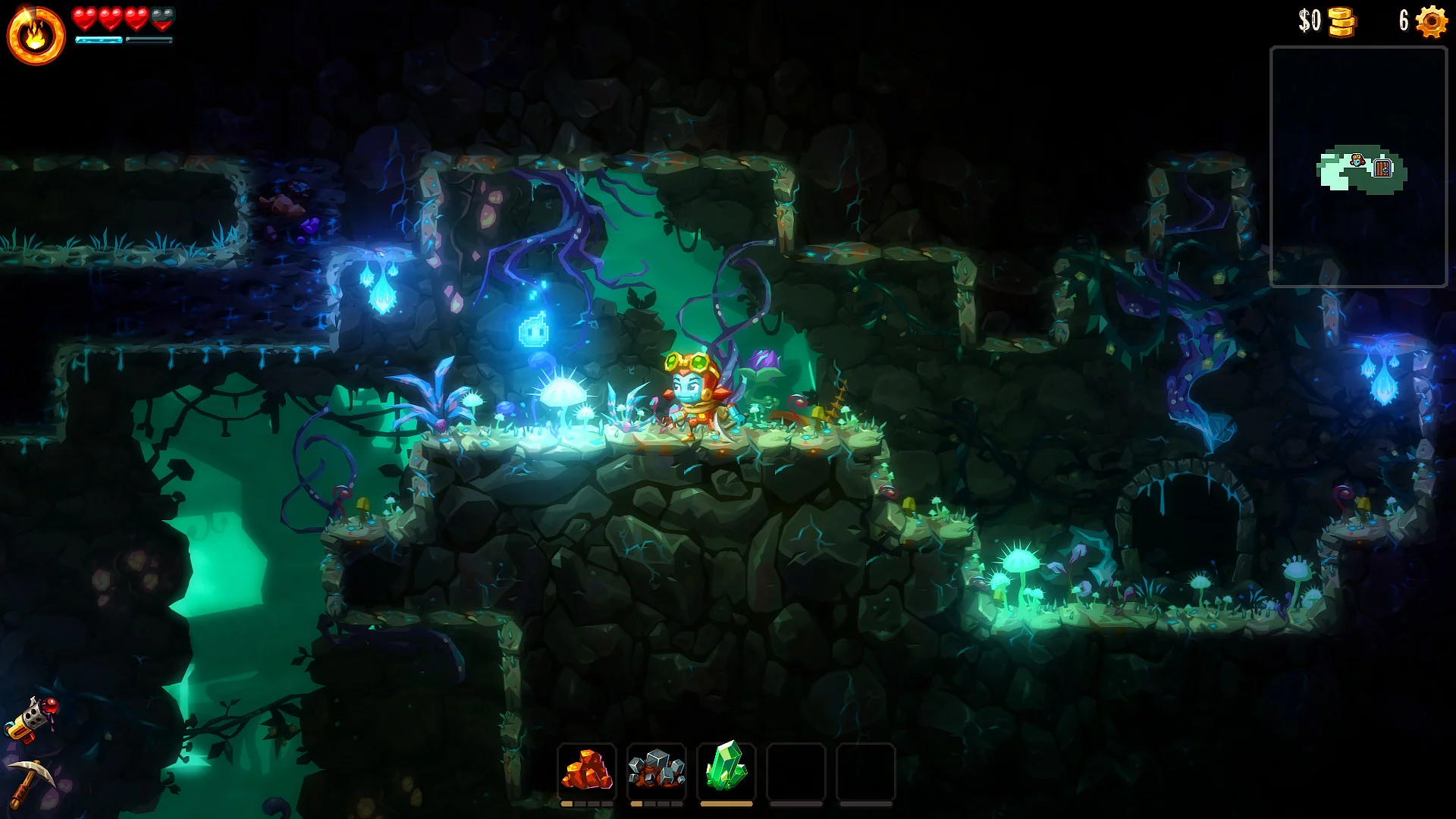 Изображение игры: SteamWorld Dig 2