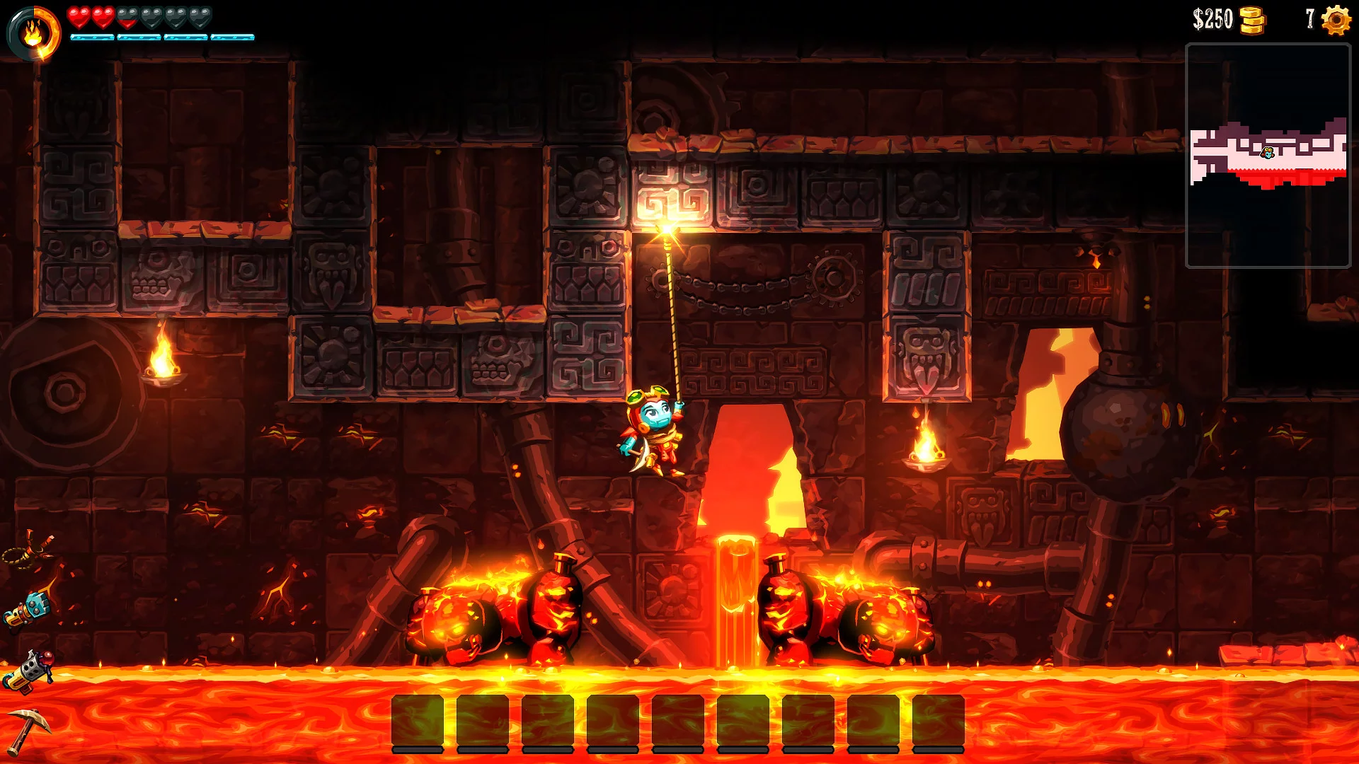 Изображение игры: SteamWorld Dig 2