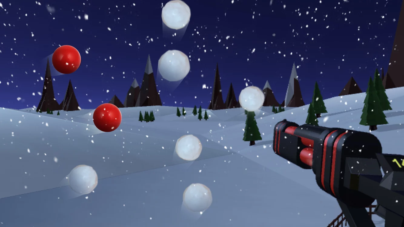 Изображение игры: VR Snowballs