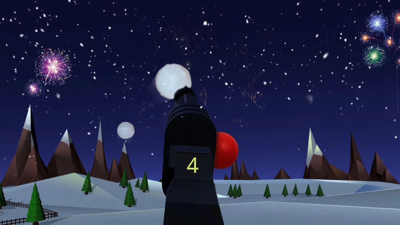 Изображение игры: VR Snowballs