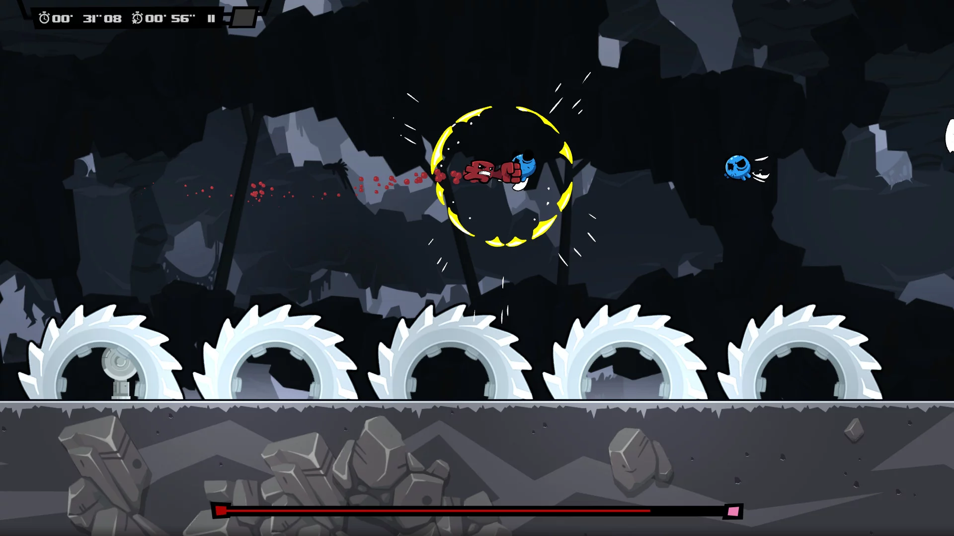 Изображение игры: Super Meat Boy Forever