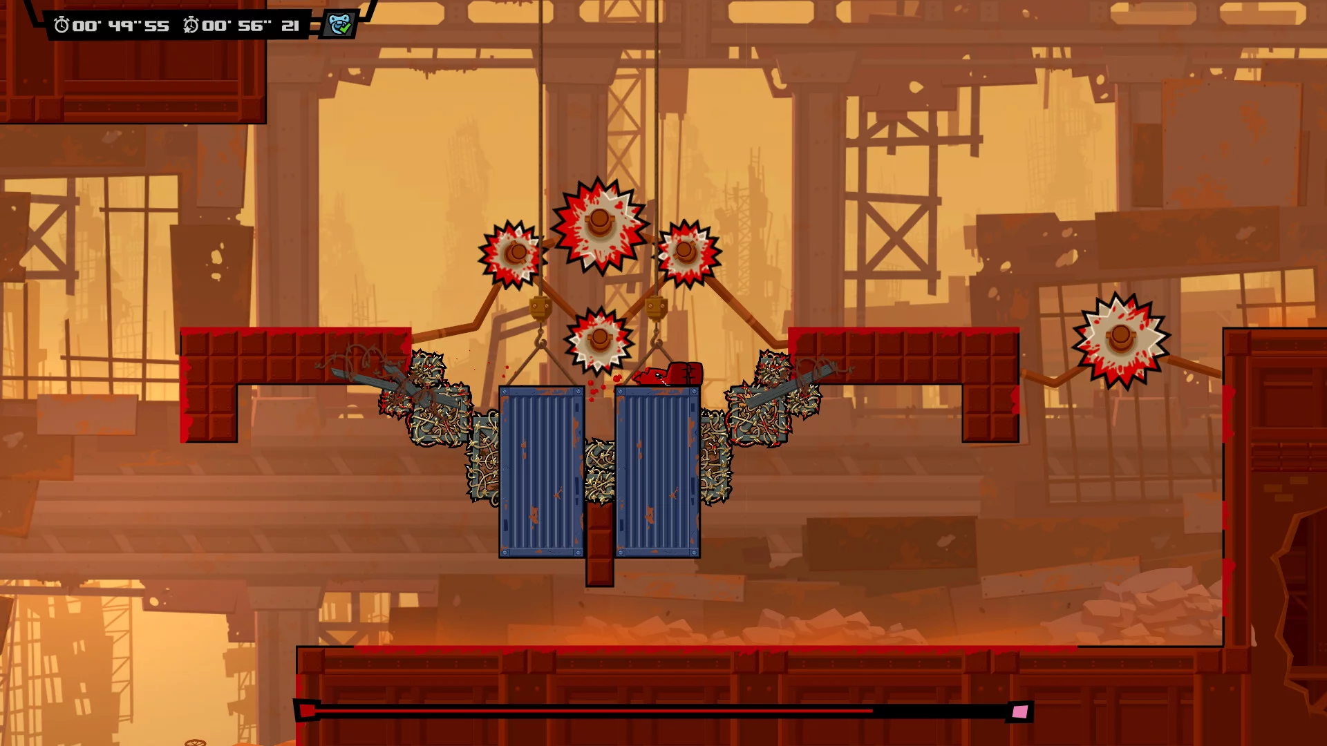 Изображение игры: Super Meat Boy Forever