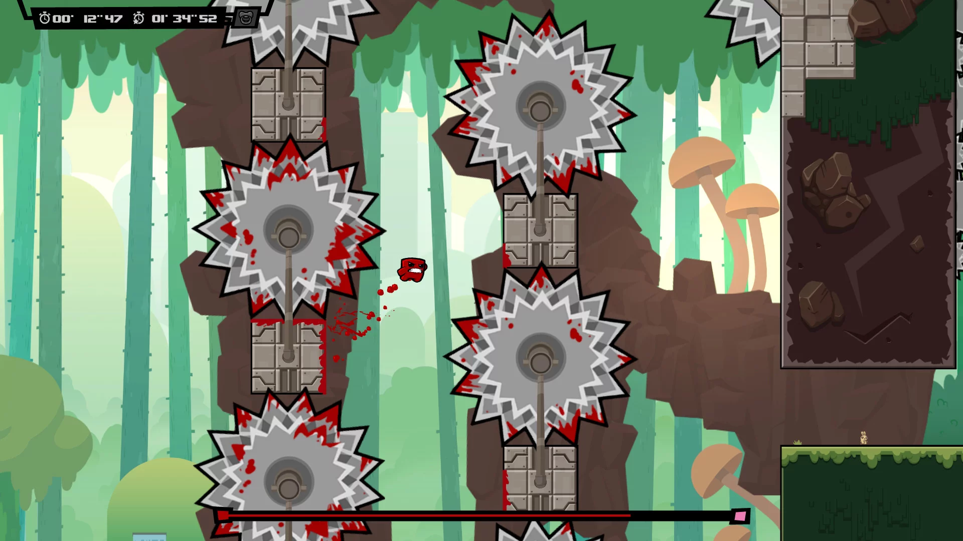 Изображение игры: Super Meat Boy Forever