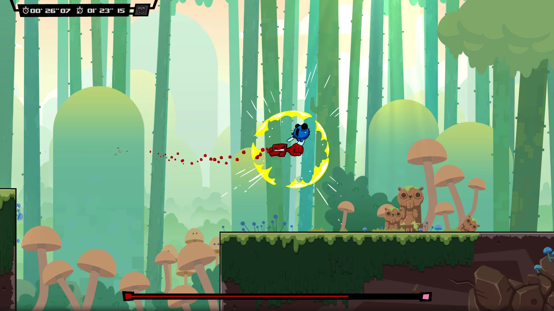 Изображение игры: Super Meat Boy Forever