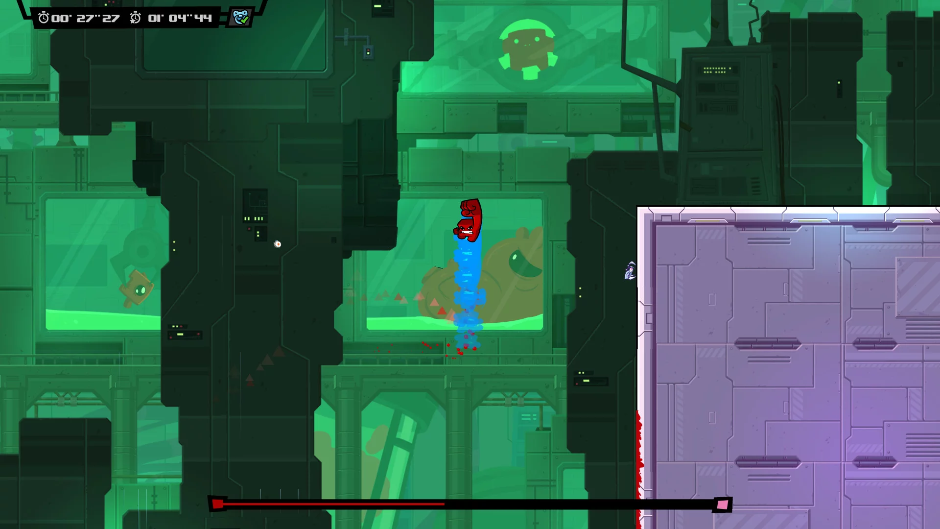 Изображение игры: Super Meat Boy Forever
