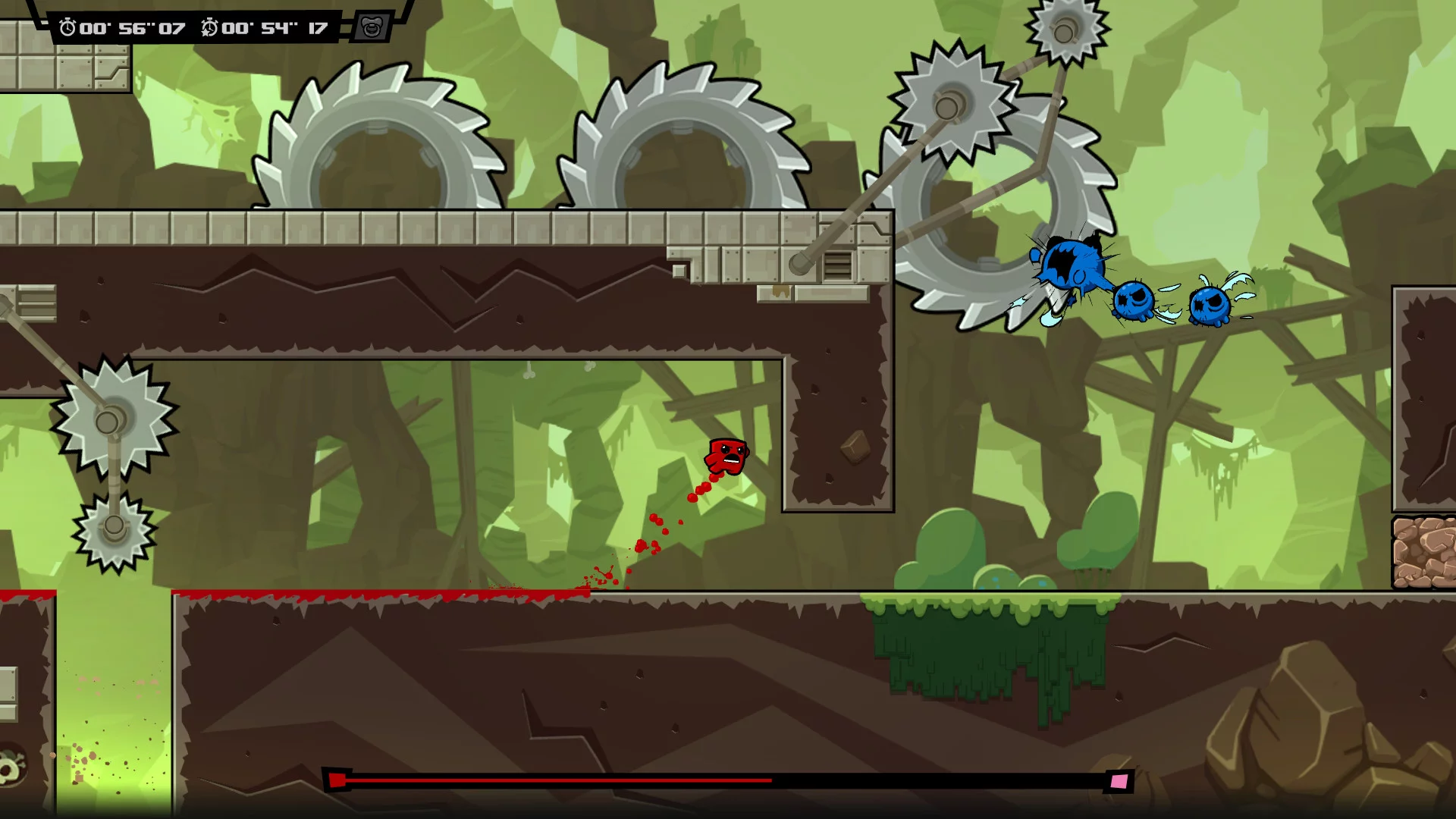 Изображение игры: Super Meat Boy Forever