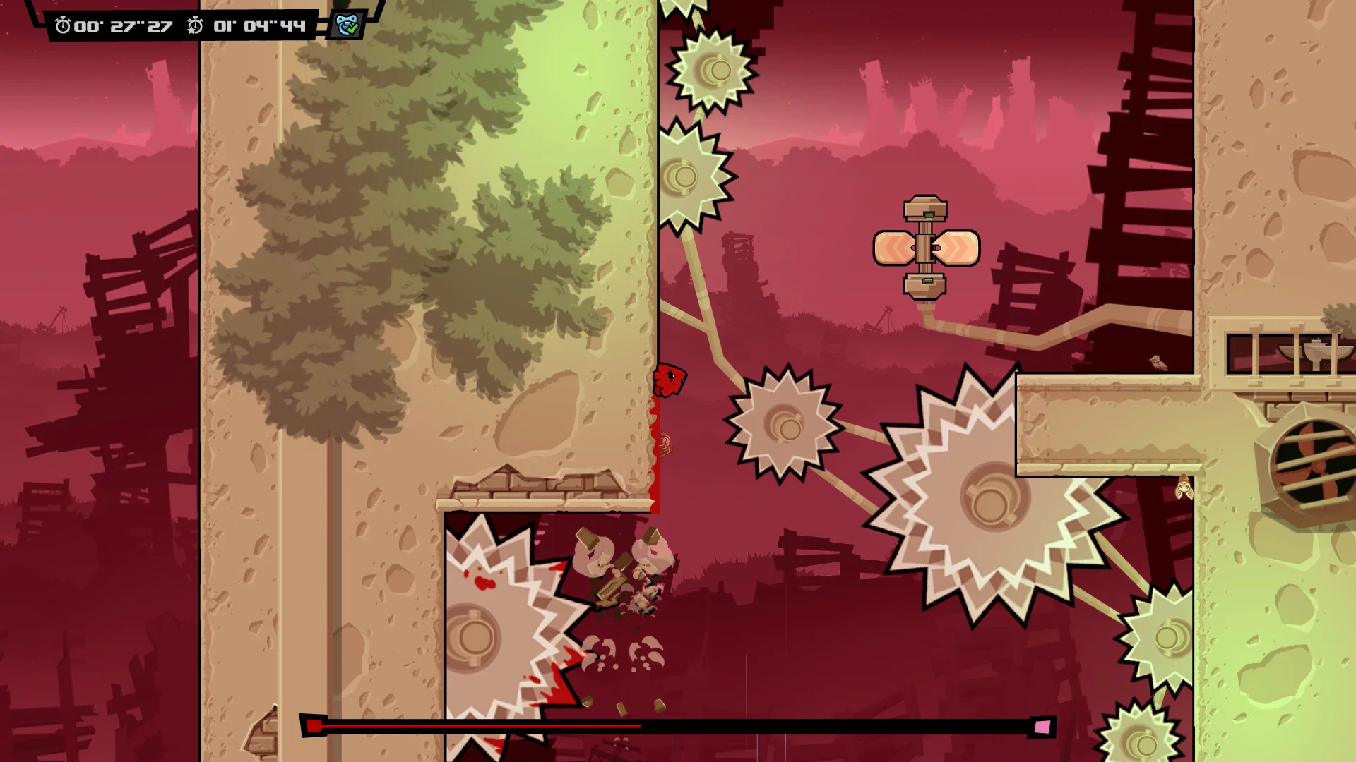 Изображение игры: Super Meat Boy Forever