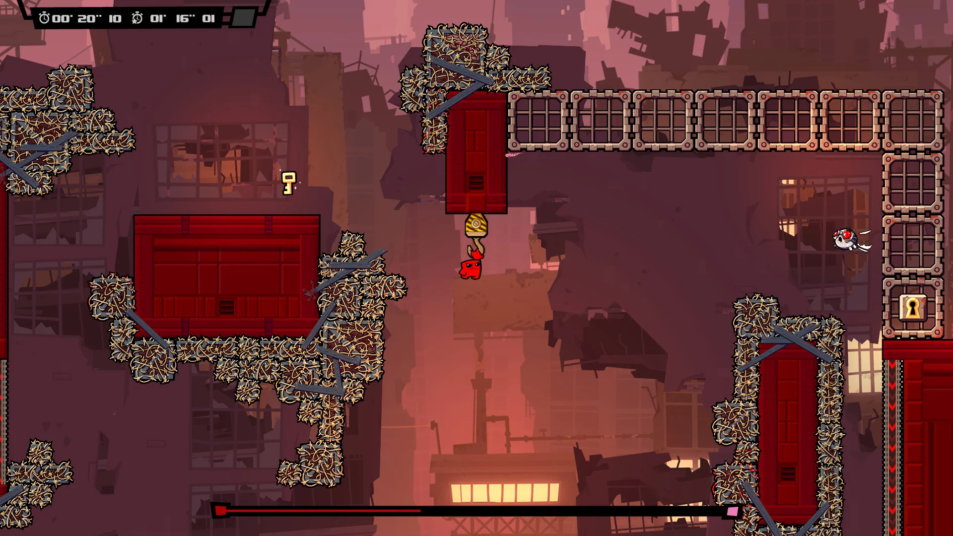 Изображение игры: Super Meat Boy Forever