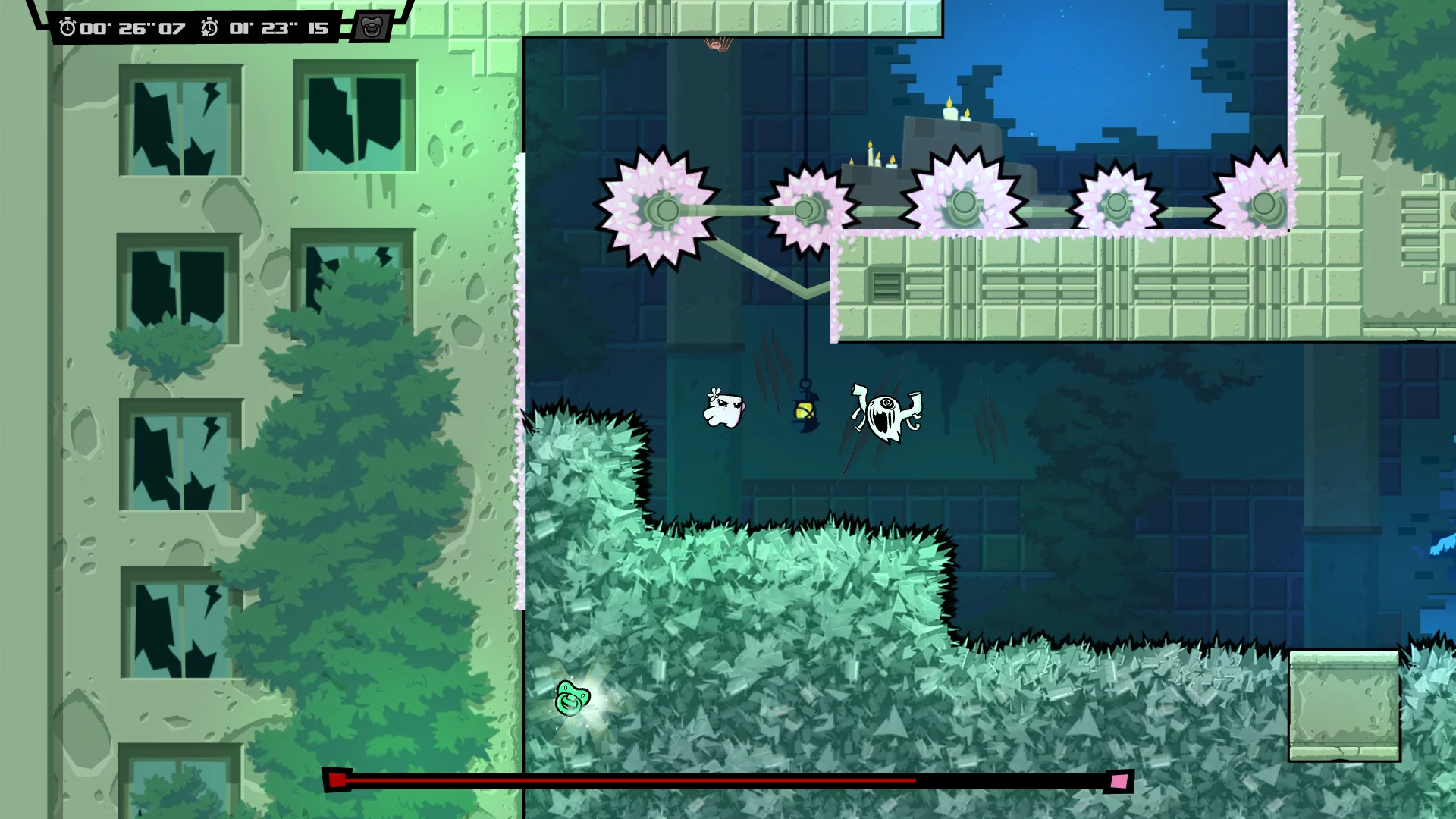 Изображение игры: Super Meat Boy Forever