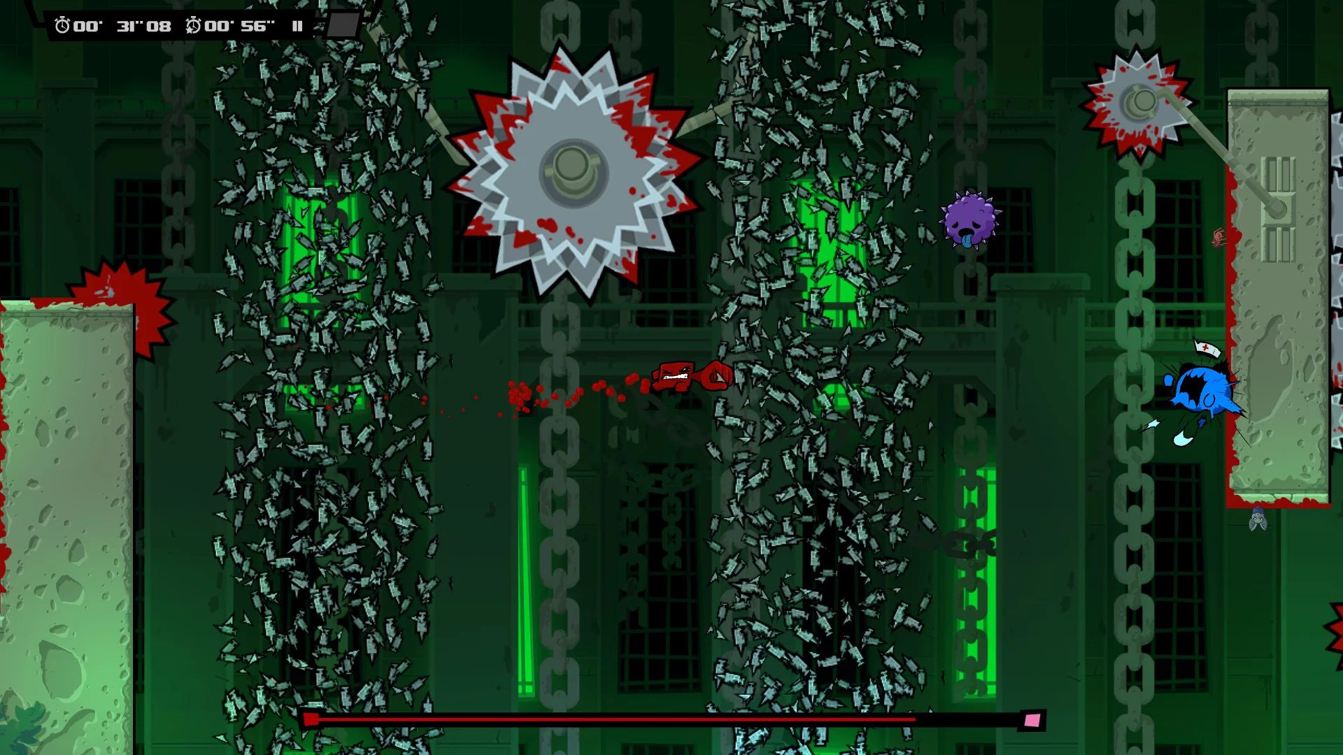 Изображение игры: Super Meat Boy Forever