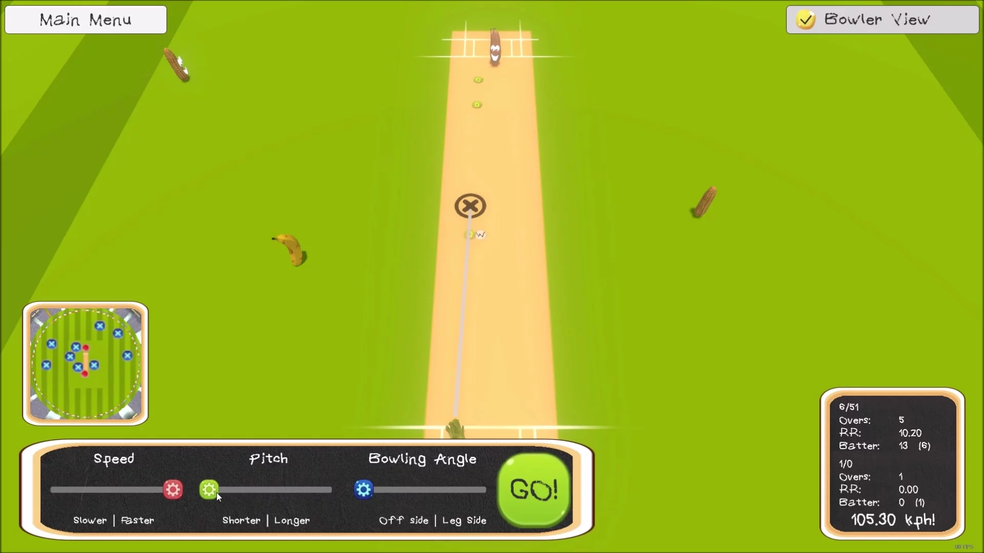 Изображение игры: Spud Cricket VR