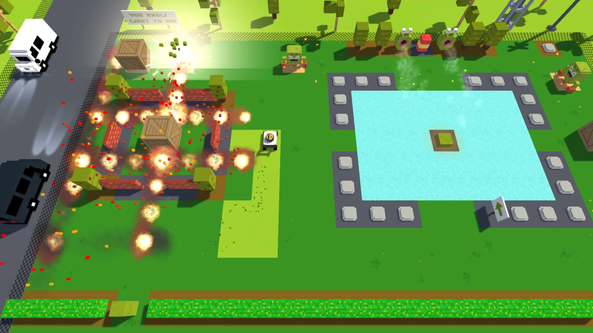 Изображение игры: Grass Cutter - Mutated Lawns