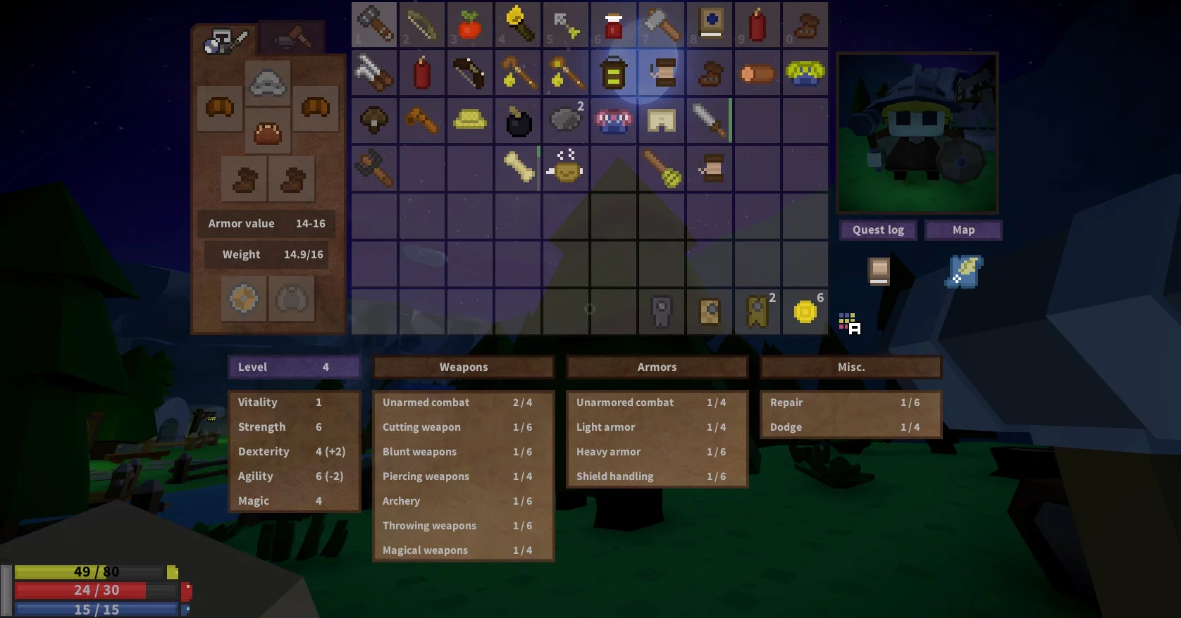 Изображение игры: Myrne: The Quest