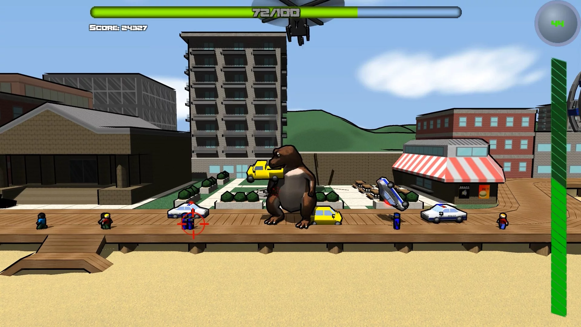 Изображение игры: Attack of the Giant Mutant Lizard