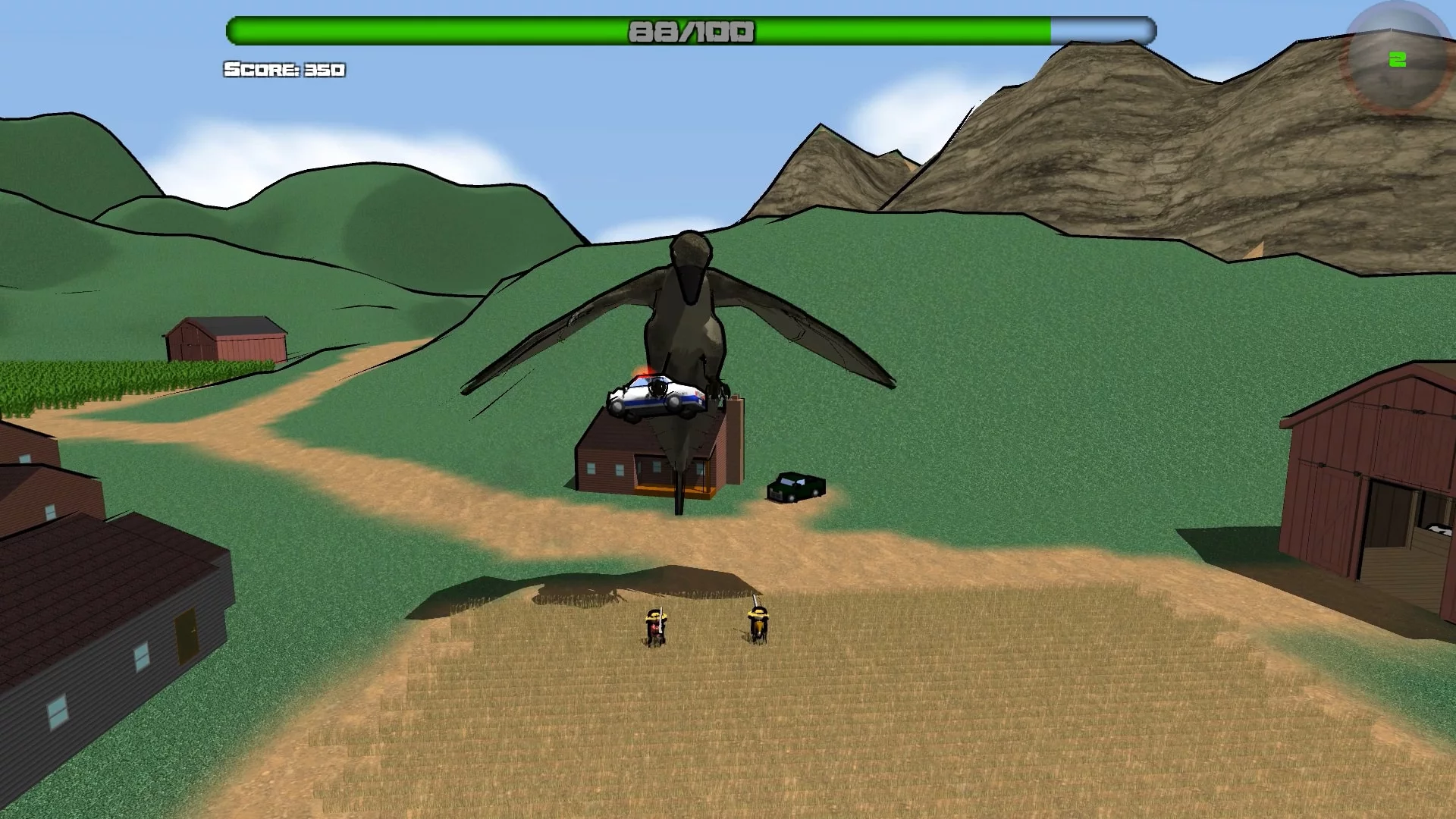 Изображение игры: Attack of the Giant Mutant Lizard